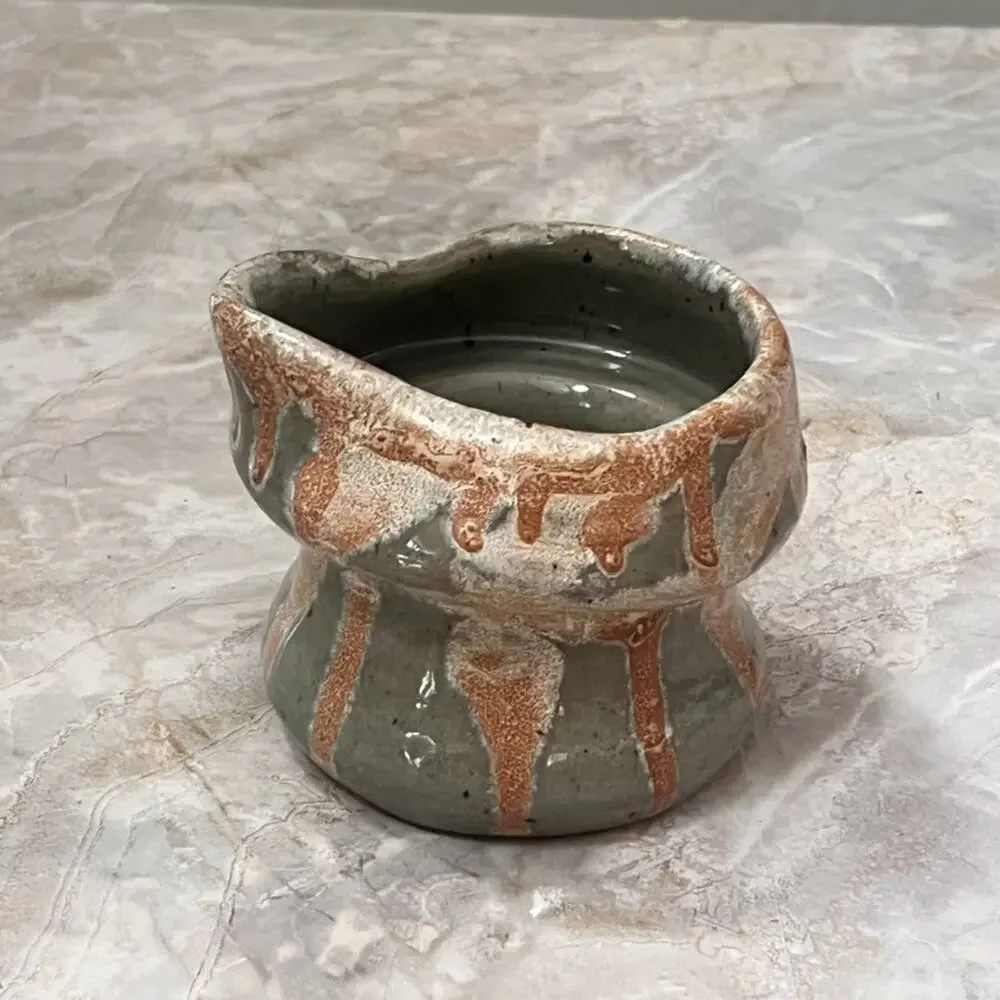 Studio Art Pottery Ceramic Creamer Cup 4